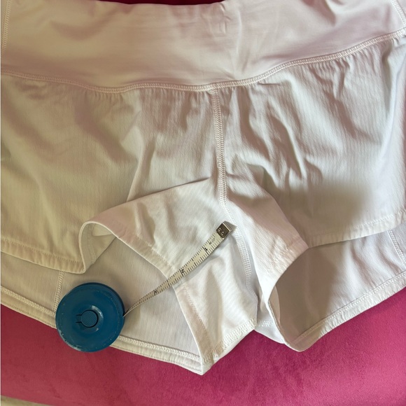 Lululemon White Speed shorts - Picture 3 of 4